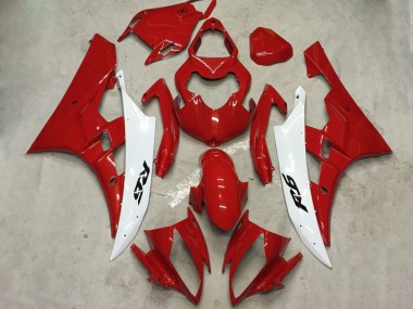 Compra Kits Carenado Moto Yamaha YZF R6 2006-2007 - Blanco Rojo