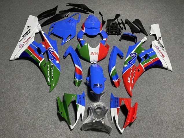 Compra Carenados Moto Yamaha YZF R6 2008-2016 - Blanco Azul Verde Rojo Fiat Dunlop Motul Michelin