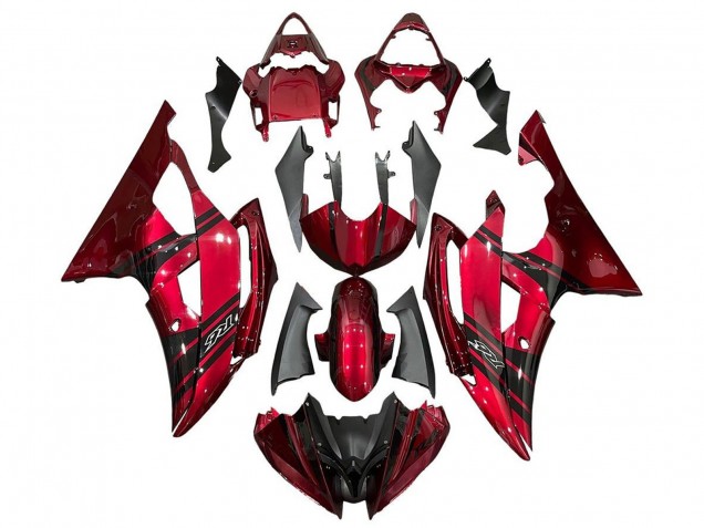 Compra Carenados Moto Yamaha YZF R6 2008-2016 - Rojo Negro Raya