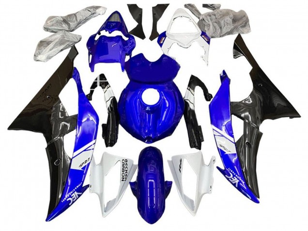 Compra Kits Carenado Moto Yamaha YZF R6 2008-2016 - Blanco Azul Negro Brillante