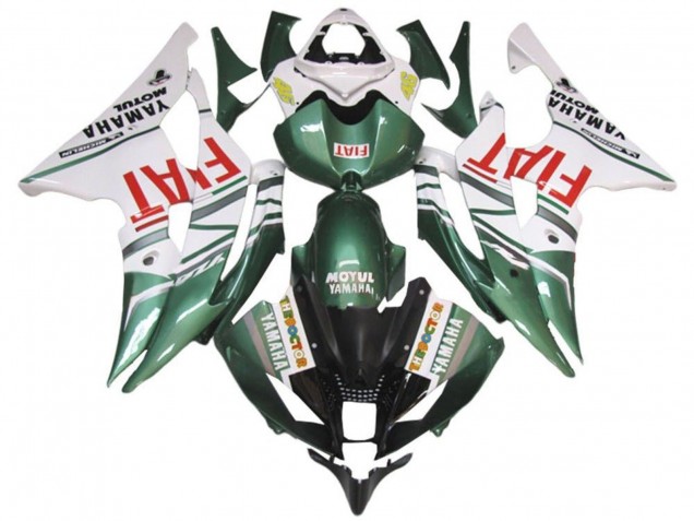 Compra Carenados Moto Yamaha YZF R6 2008-2016 - Blanco Verde Rojo Fiat