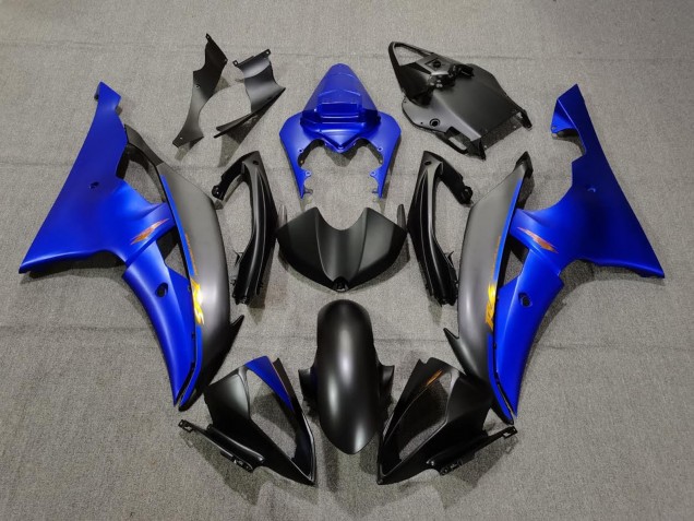 Compra Carenados Moto Yamaha YZF R6 2008-2016 - Azul Negro Mate Amarillo Calcomanías