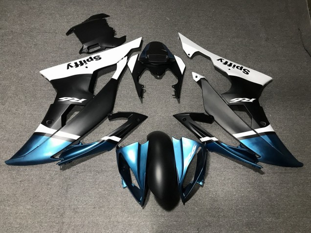 Compra Carenados Moto Yamaha YZF R6 2008-2016 - Blanco Azul Negro Mate Spiffy