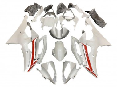 Compra Kits Carenado Moto Yamaha YZF R6 2008-2016 - Blanco Perla Rojo