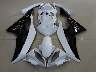 Compra Carenados Moto Yamaha YZF R6 2008-2016 - Blanco Negro Brillante