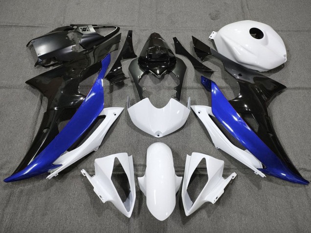 Compra Carenado Moto Yamaha YZF R6 2008-2016 - Blanco Azul Negro Brillante