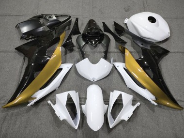 Compra Carenados Moto Yamaha YZF R6 2008-2016 - Blanco Oro Negro Brillante