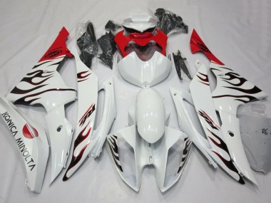 Compra Carenados Moto Yamaha YZF R6 2008-2016 - Blanco Rojo Negro Llama