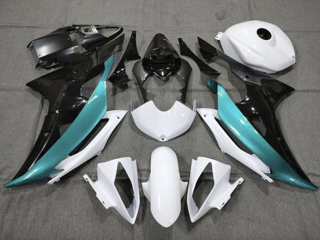 Compra Carenados Moto Yamaha YZF R6 2008-2016 - Blanco Negro Azul Verdoso
