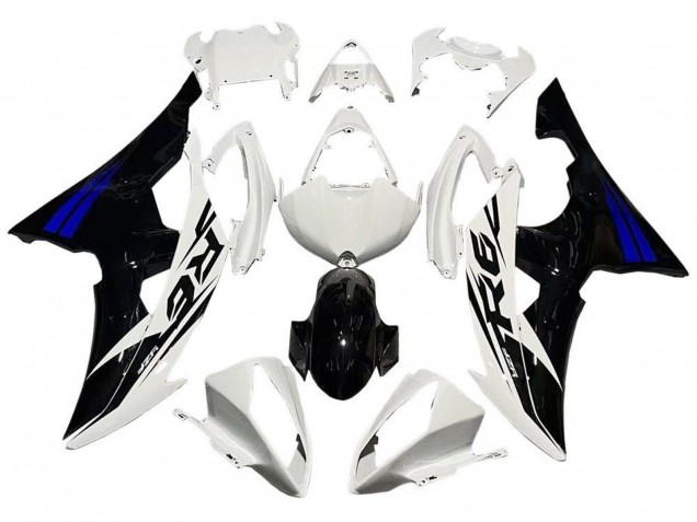 Compra Carenados Moto Yamaha YZF R6 2008-2016 - Blanco Azul Negro Brillante