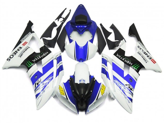 Compra Carenados Moto Yamaha YZF R6 2008-2016 - Blanco Azul Negro Brillante Verde Monstruo ENEOS 46
