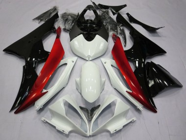 Compra Carenados Moto Yamaha YZF R6 2008-2016 - Blanco Rojo Negro Brillante