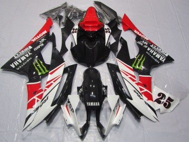 Compra Carenados Moto Yamaha YZF R6 2008-2016 - Blanco Rojo Negro Brillante Verde Monstruo 25