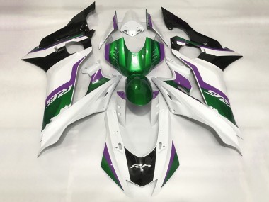 Compra Carenados Moto Yamaha YZF R6 2017-2023 - Blanco Verde Púrpura Negro