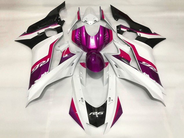 Compra Carenados Moto Yamaha YZF R6 2017-2023 - Blanco Rojo Púrpura Negro