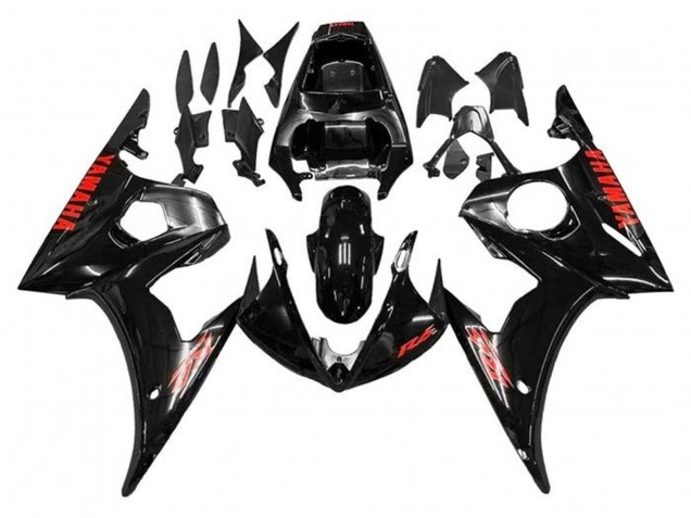 Compra Carenados Moto Yamaha YZF R6 2005 - Negro Brillante Rojo