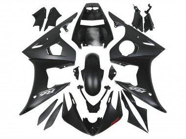 Compra Carenados Moto Yamaha YZF R6 2005 - Negro Mate Plata Rojo