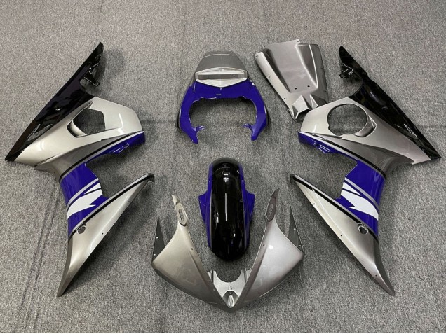 Compra Carenados Moto Yamaha YZF R6 2005 - Plata Azul Negro Blanco