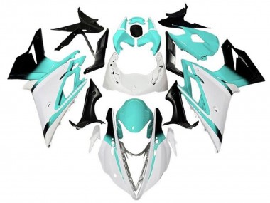 Compra Carenados Moto Triumph Daytona 675 Triple 2013-2016 - Blanco Turquesa Azul Negro Brillante