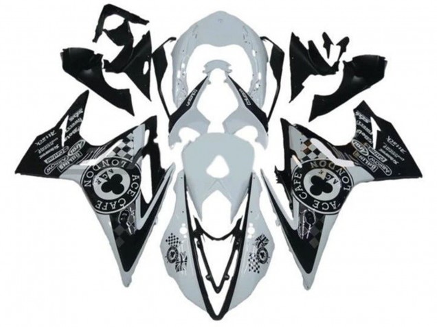 Compra Carenados Moto Triumph Daytona 675 Triple 2013-2016 - Blanco Negro Brillante Cafe London