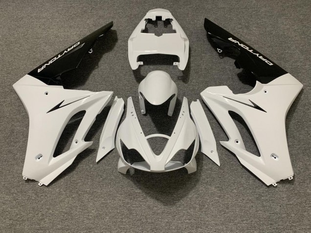 Compra Carenado Moto Triumph Daytona 675 Triple 2006-2008 - Blanco Negro Brillante