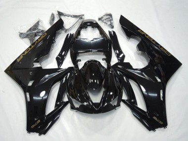 Compra Carenado Moto Triumph Daytona 675 Triple 2009-2012 - Negro Brillante Oro Calcomanías
