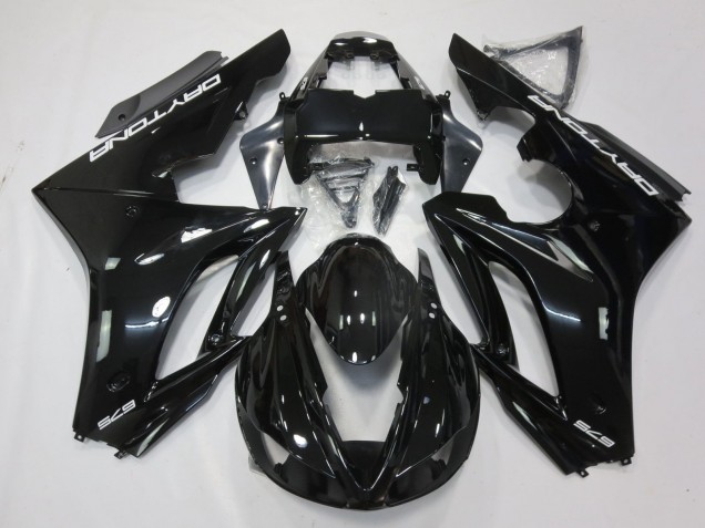Compra Carenados Moto Triumph Daytona 675 Triple 2009-2012 - Negro Brillante Blanco Calcomanías