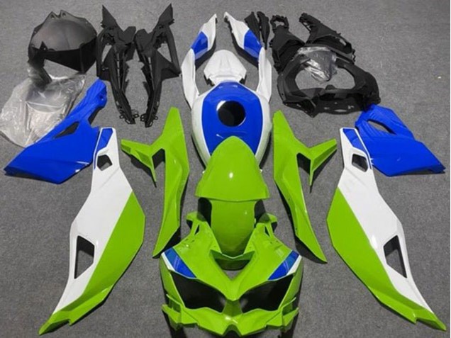 Compra Carenados Moto Kawasaki ZX4R ZX-4RR 2019-2025 - Blanco Azul Verde