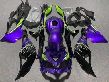 Compra Carenados Moto Kawasaki ZX4R ZX-4RR 2019-2025 - Púrpura Verde Negro