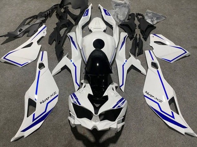 Compra Carenados Moto Kawasaki ZX4R ZX-4RR 2019-2025 - Blanco Azul Raya