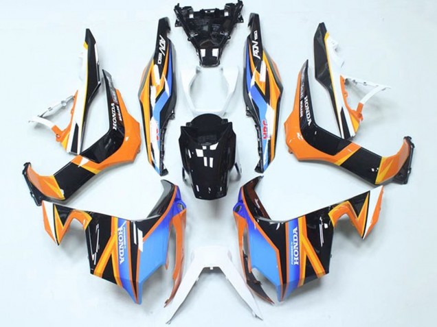 Compra Carenados Moto Honda ADV150 2018-2021 - Azul Naranja Negro Brillante