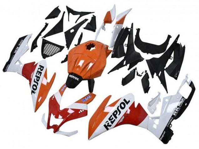Compra Carenados Moto Aprilia RS4 50 125 2012-2018 - Naranja Blanco Rojo Negro Brillante Repsol