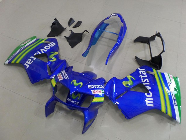 Compra Carenados Moto Honda VFR 800 1998-2001 - Azul Verde Blanco MoviStar