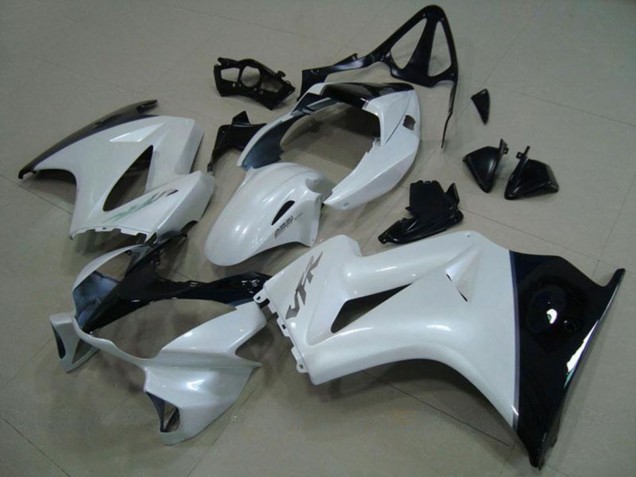 Compra Carenados Moto Honda VFR 800 2002-2013 - Blanco Negro Brillante Plata Calcomanía
