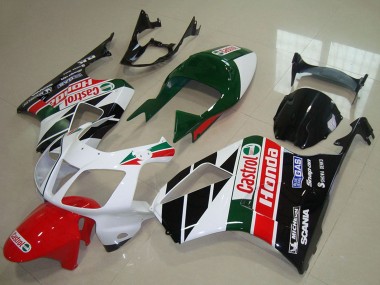 Compra Kits Carenado Moto Honda VTR1000 2000-2006 - Blanco Rojo Verde Negro Brillante Castrol