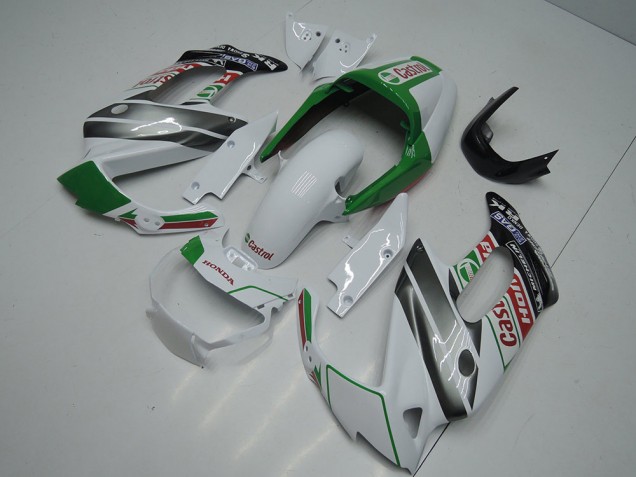 Compra Carenados Moto Honda VTR1000F 1997-2005 - Blanco Verde Negro Brillante Castrol