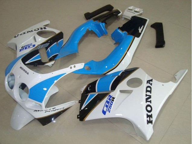Compra Carenado Moto Honda CBR250RR MC19 1988-1989 - Blanco Azul Claro Negro Brillante