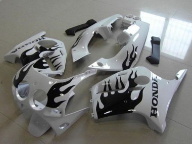 Compra Carenados Moto Honda CBR250RR MC19 1988-1989 - Blanco Negro Brillante Llama