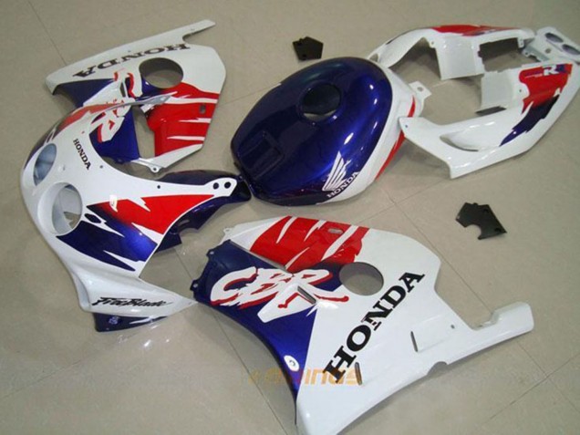 Compra Carenado Moto Honda CBR250RR MC22 1990-1998 - Blanco Rojo Azul