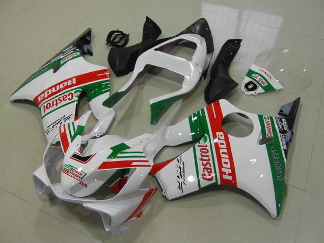 Compra Carenados Moto Honda CBR600 F4i 2001-2003 - Blanco Rojo Verde Castrol