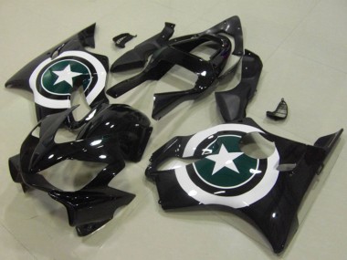 Compra Carenados Moto Honda CBR600 F4i 2001-2003 - Blanco Negro Brillante Estrella