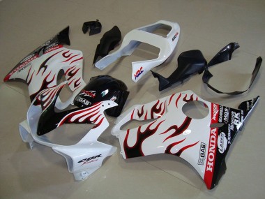 Compra Carenados Moto Honda CBR600 F4i 2001-2003 - Blanco Rojo Negro Brillante Llama