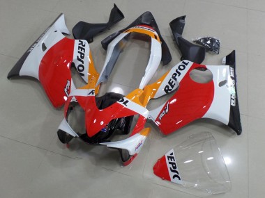 Compra Carenados Moto Honda CBR600 F4i 2004-2007 - Blanco Rojo Amarillo Negro Brillante Repsol