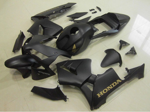 Compra Carenados Moto Honda CBR600RR 2003-2004 - Negro Mate Oro Calcomanía