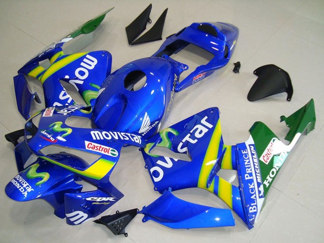 Compra Carenado Moto Honda CBR600RR 2003-2004 - Azul Amarillo Verde MoviStar