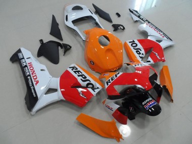 Compra Carenados Moto Honda CBR600RR 2003-2004 - Naranja Blanco Rojo Negro Brillante Repsol HRC
