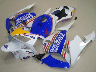 Compra Carenados Moto Honda CBR600RR 2003-2004 - Blanco Azul Amarillo Rothmans