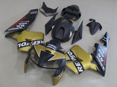 Compra Carenados Moto Honda CBR600RR 2005-2006 - Negro Mate Oro Repsol