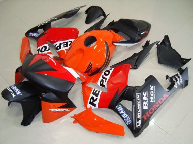 Compra Carenados Moto Honda CBR600RR 2005-2006 - Naranja Rojo Blanco Negro Mate Repsol Carrera