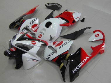 Compra Carenados Moto Honda CBR600RR 2005-2006 - Blanco Rojo Negro Brillante Konica Minolta